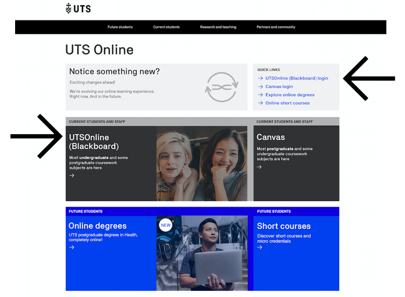 Blackboard uts store